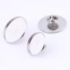 10pcs Stainless Steel Brooch Pin Backs Fit 20mm 25mm Cabochon Base Setting Blanks Diy Broches Making Accessories