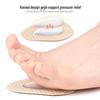 Two-Tone Forefoot Cushion: Self-Adhesive, Shock-Absorbing, Anti-Slip Pad for High Heels.