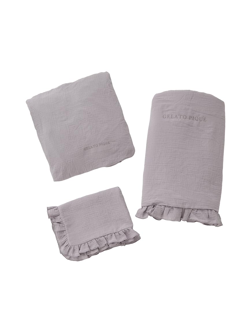 

Gelato Pique Sleep Double Gauze Ruffle Set PSGG259088 GRY S 3-Piece (Single) Women s сірий колір