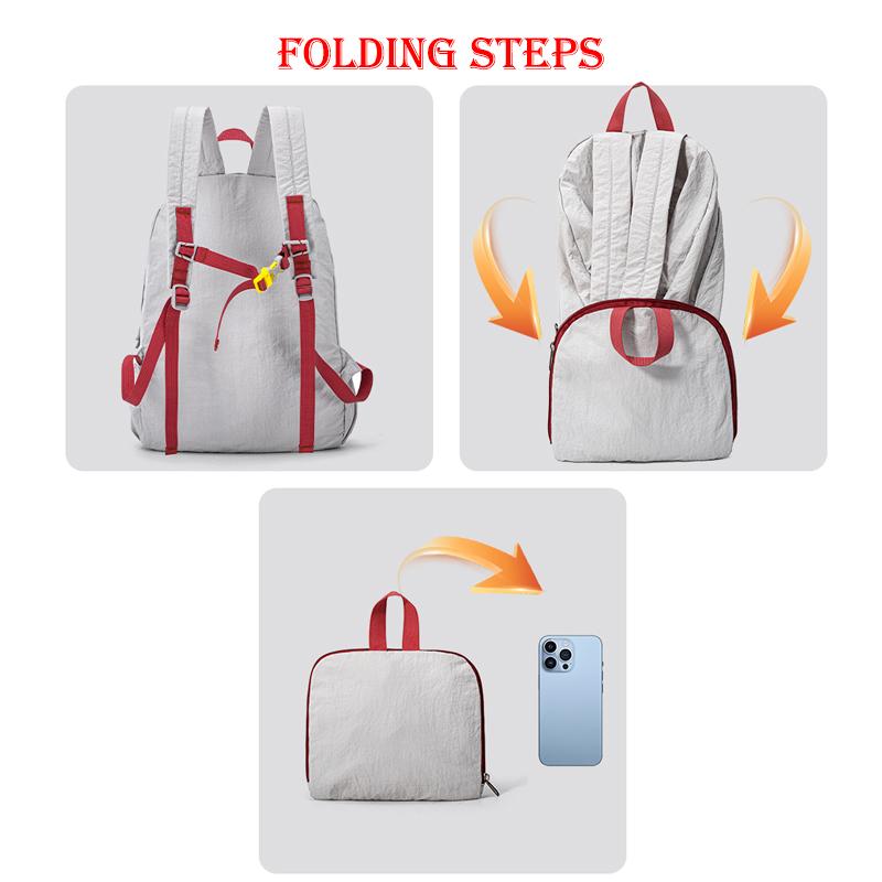 Unisex Outdoor Travel Backpack Foldable Storage Backpack Large Capacity Sports Bag