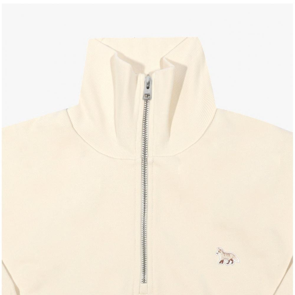 MaiSon KitSune Baby Fuchs Patch Half Zip Damen Sweatshirt Mw00304km0325