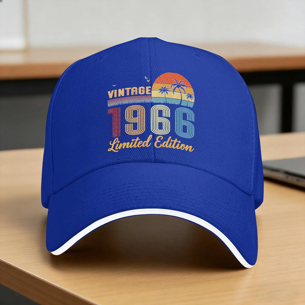 Vintage 1966 Limited Edition Classic 1966 Vintage Sun Baseball Cap Summer Unisex Men Design Trucker Hat Fishing Baseball Caps