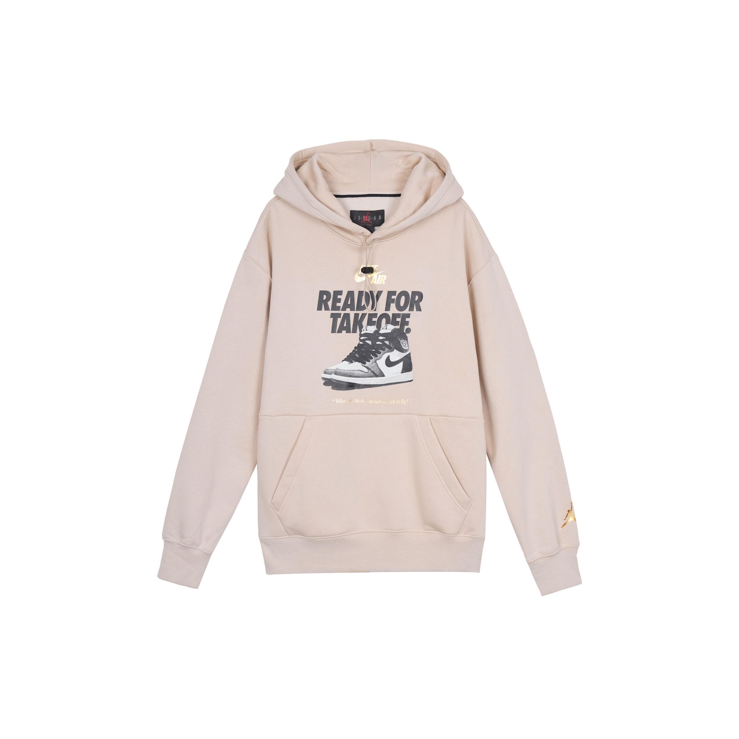 Men s Air Jordan Shoes Alphabet Printing Basketball Sports Fleece Lined Light Khaki DO9152-236 XXL