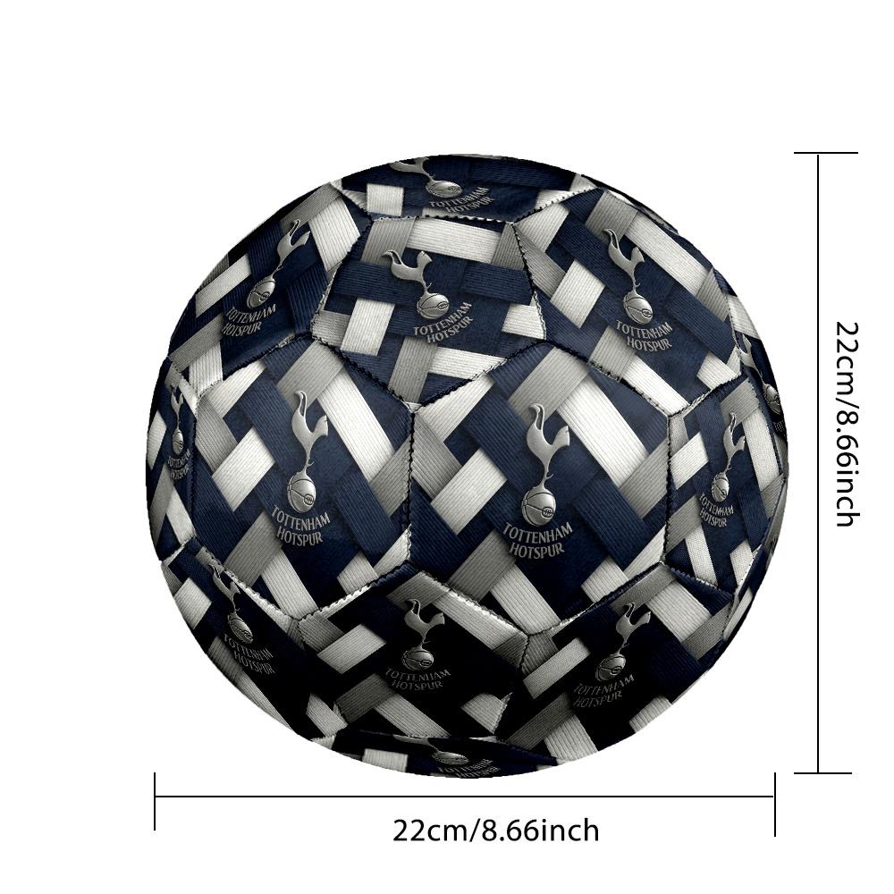 SpursSoccer Ball Colorful All Ages Machine Stitched PVC Competition Ready Durable High-Bounce