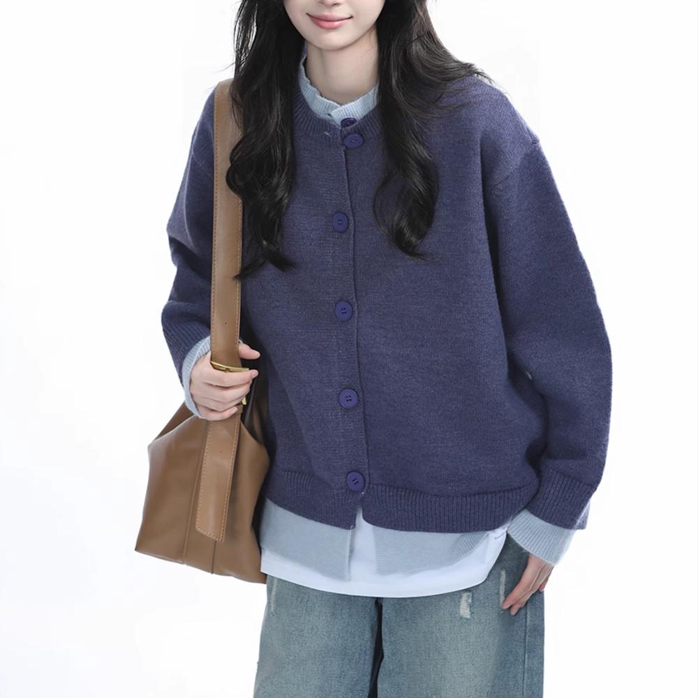 

Unisex Retro Two-Piece Knitted Cardigan Coat - Autumn/Winter Casual Trend. M