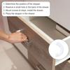 Pack of 250 Convenient Solution Easy to Use Drawer Repair Tool Not Slip Clip set for Loose Drawers Fix & Stabilize Easy