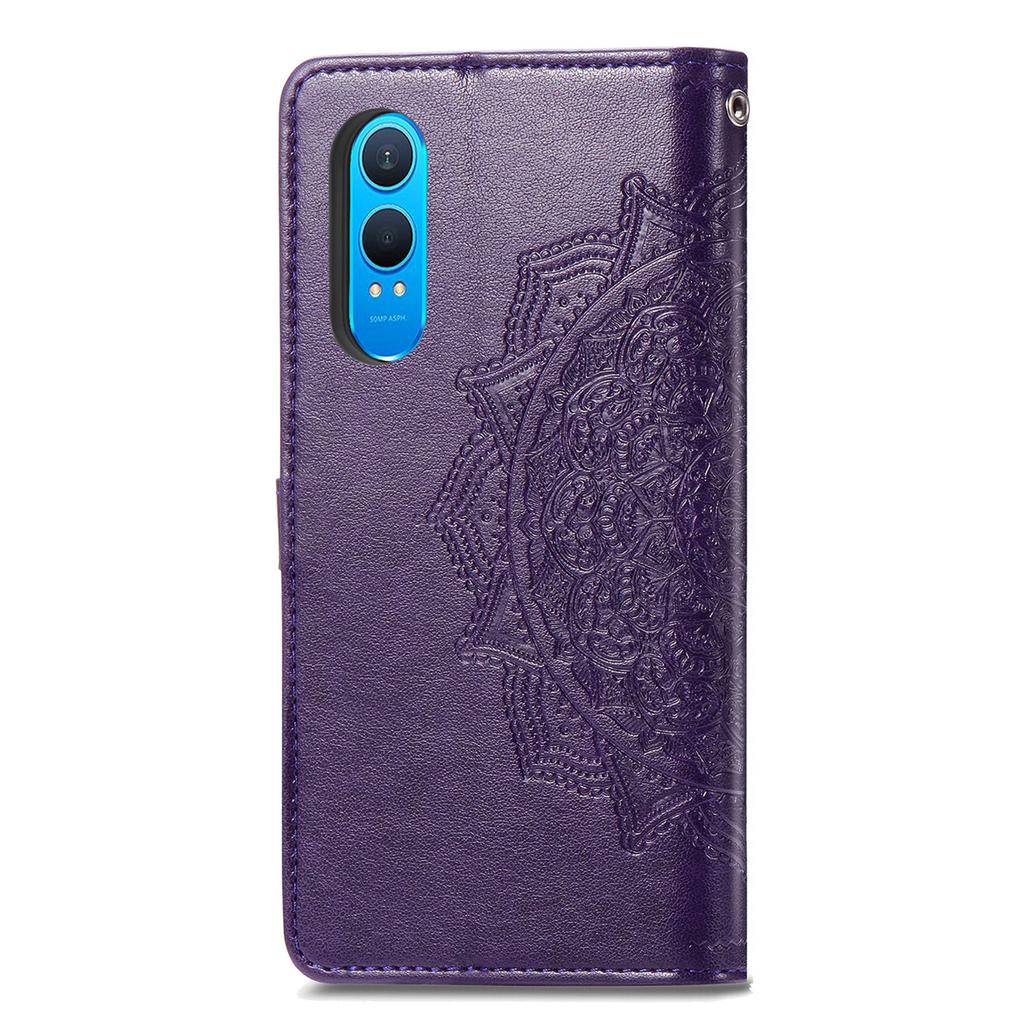 For OnePlus Nord CE4 Lite 5G/Oppo K12x 5G (China) Case Mandala Embossed Design Leather Wallet Phone Cover