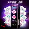 58pcs Condoms for Man Delay Small Size 49mm Natural Latex Spike Dotted Condoms Sex Products