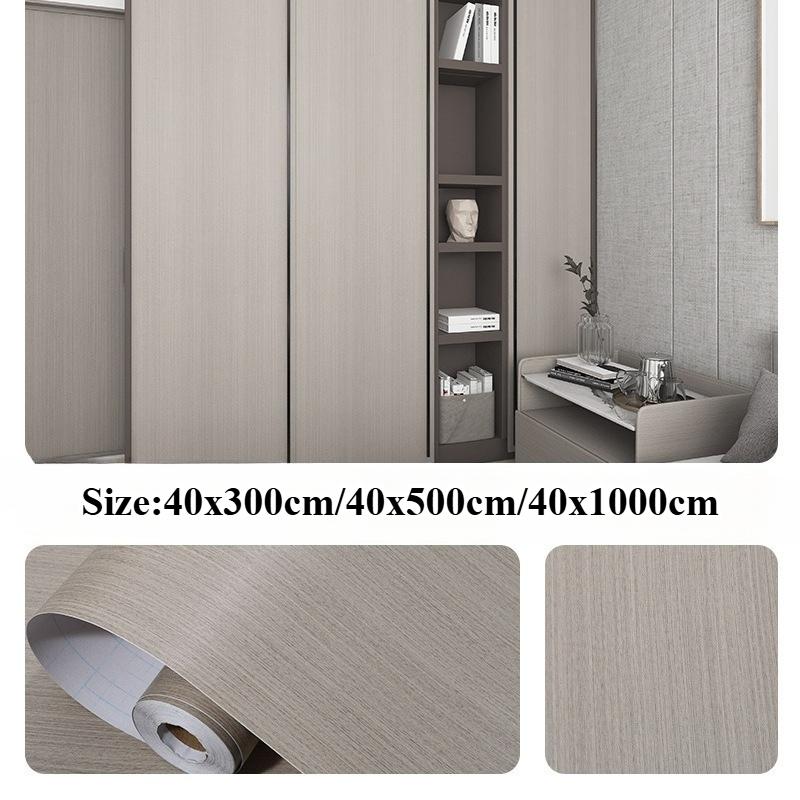 Wood Grain Background Wallpaper Bedroom Living Room Furniture PVC Waterproof Wall Sticker Self-adhesive Home Decor Wallpaper