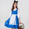 Traditional Blue Alice Maid Costume For Women Perfect For Beer Celebrations Festival