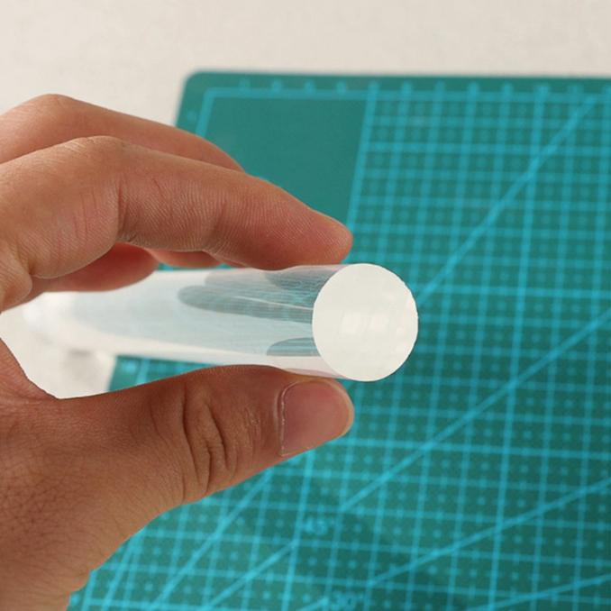 DIY Transparent Clay Stick Solid Hollow Rolling Pin Ultra-light Colored Clay Soft Pottery Roller