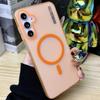 Double Color Matte Hard PC Phone Cases For Samsung Galaxy A56 A36 A16 A55 A35 A15 A54 A34 A14 5G Case For Magsafe Magnetic Cover