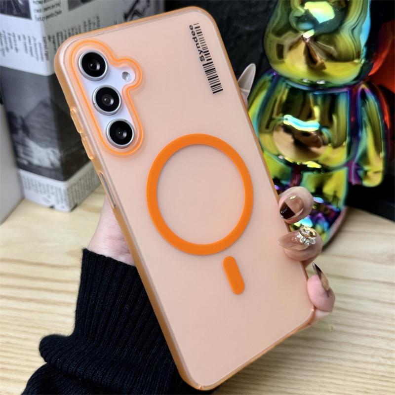 Double Color Matte Hard PC Phone Cases For Samsung Galaxy A56 A36 A16 A55 A35 A15 A54 A34 A14 5G Case For Magsafe Magnetic Cover
