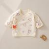 Unisex Newborn Cotton Boneless Half-Back Onesie for Spring, Summer, and Autumn
