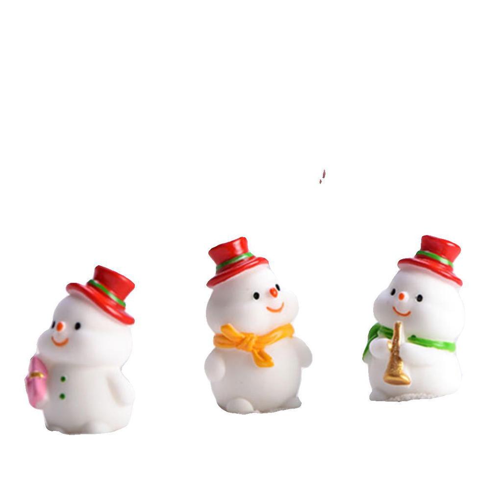 Santa & Snowman Micro Landscape DIY Bonsai Ornament - Christmas Gift Decoration