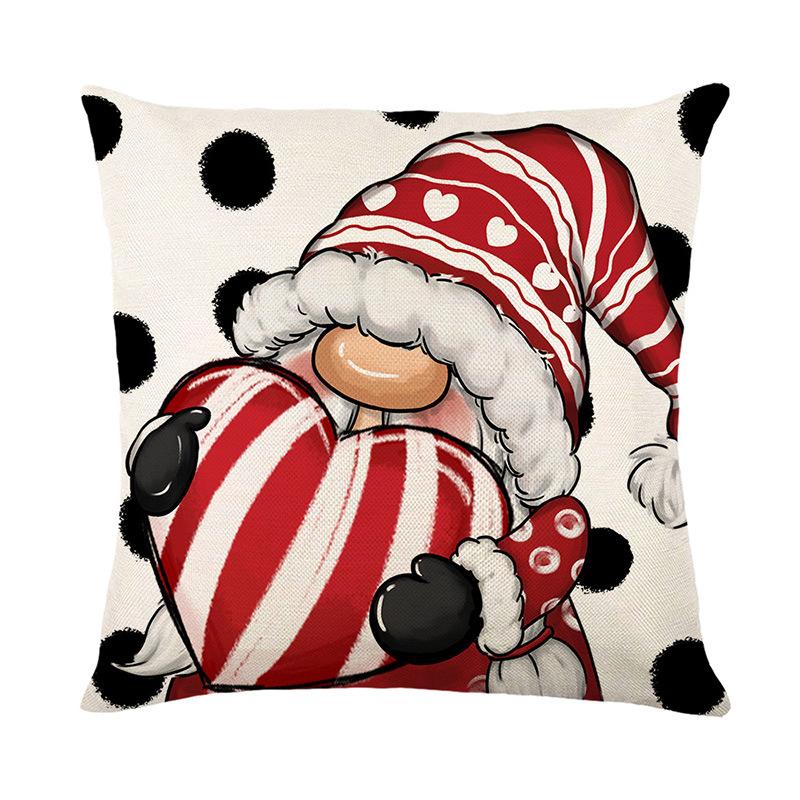 

Valentine s Day Printed Cushion Cover Polyester Printed Home Living Room Sofa Decoration Cushion Cover Bedroom Cushion Cover 45 * 45Cm (without pillow core)