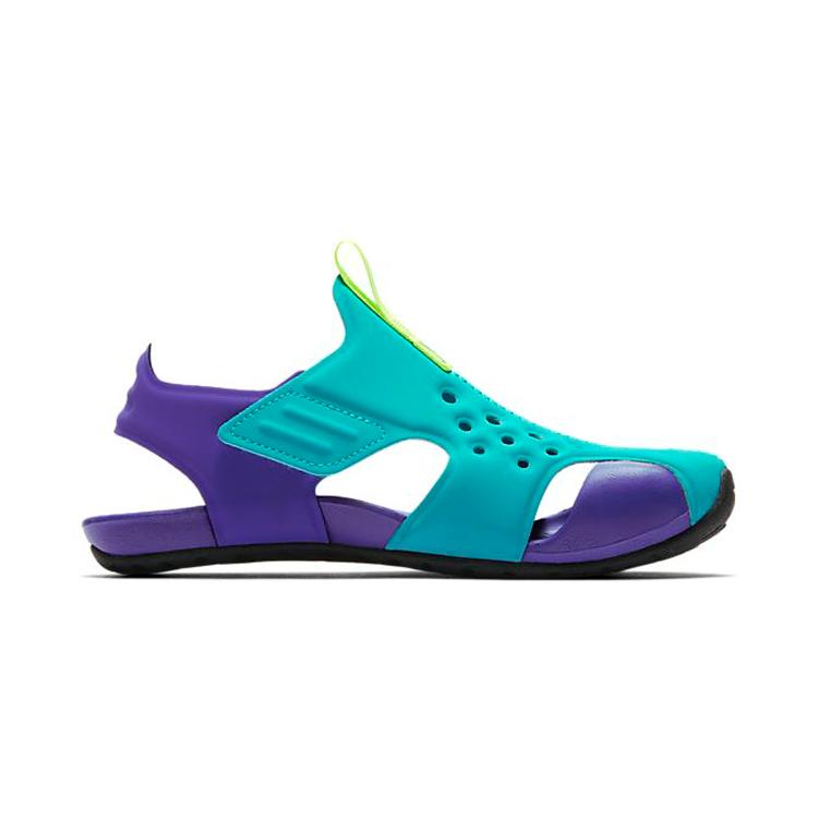 New Nike Sunray Protect 2 Children's Sandals Blue Purple Children Aged 3-7 Years Old 943826-303