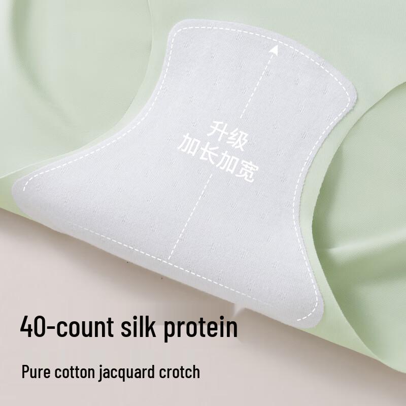 Maoren Women's Seamless Ice Silk Briefs 3-Pack