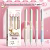 Kaba Bear White Mist Rose 6326 Neutral Pen (0.5mm) - Pack of 4 High-Value Student Press Pens