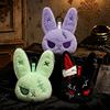 Dunkles Kaninchen Schlüsselanhänger Gotischer Stil Hase Schlüsselanhänger Rucksack Anhänger Charms Cartoon Hängender Schlüsselanhänger Geburtstagsfeier Geschenk