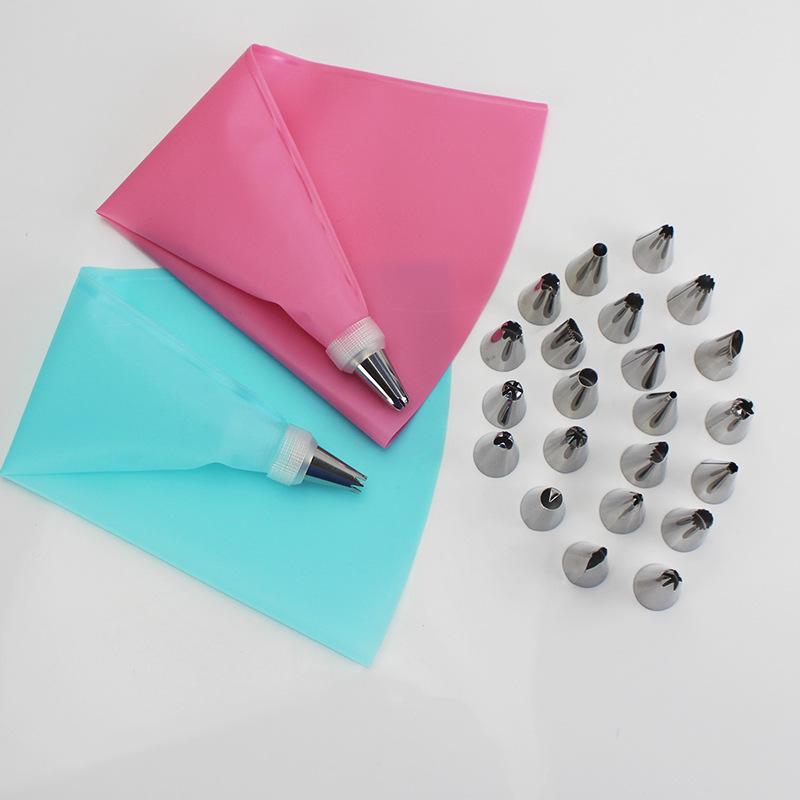 Set de Boquillas para Decorar Pasteles de Crema Kit de Boquillas para Manga Pastelera Puntas de Glaseado de Flores de Múltiples Tamaños Herramientas de Pastelería Reutilizables Kit de Decoración para Hornear Bolsa de Pastelería Incluida