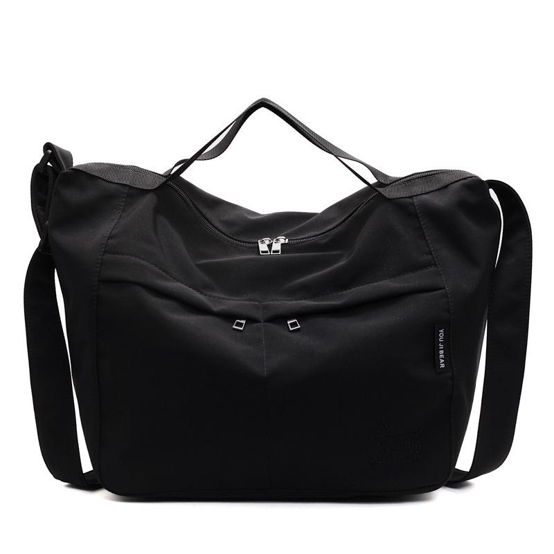 Student Class Handbag Lightweight Waterproof Nylon Cloth Tote Bag Large Capacity Crossbody Bag