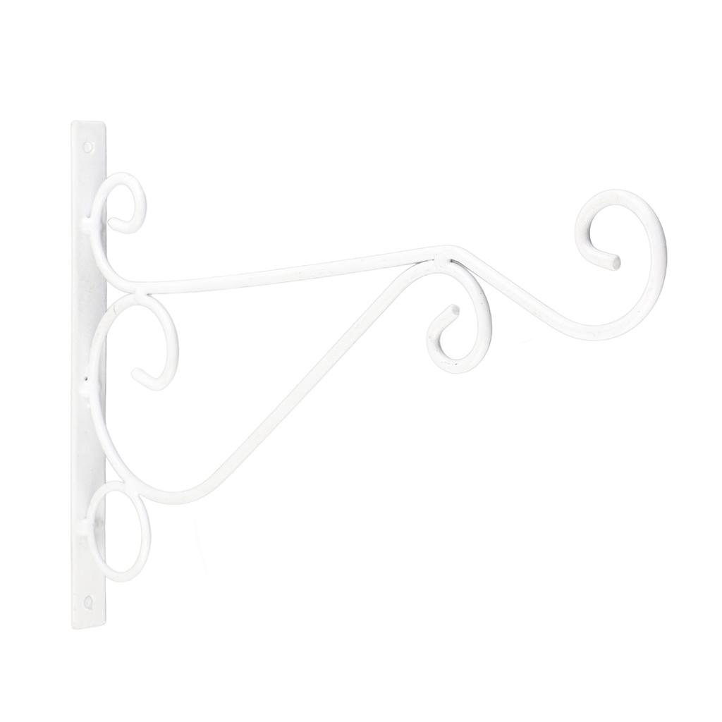 2 Stück Pflanzenampelhalterung Aluminiumlegierung Wandmontage Pflanzenhänger zum Aufhängen von Pflanzen Weiß 20,5x30cm 8,07x11,81in