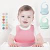 Food1PC Grade Silicone Baby Bibs For Girls And Boys, Waterproof Feeding Bibs For Babies ,Easily Cleaner