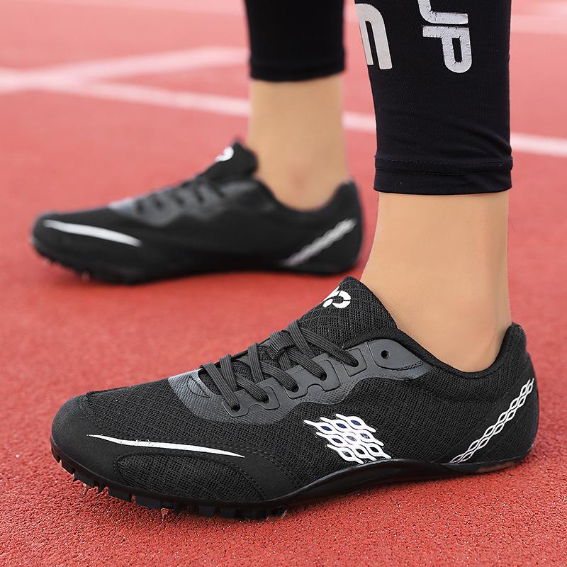 New Professional Track and Field Shoes for Boys and Girls, Youth Running Standing Long Jump Hurdle Jump High Jump Running Spikes, Physical Testing 