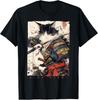 Samurai Cat Warrior Ukiyo Ink Artwork Cat Samurai Gift Unisex T-Shirt
