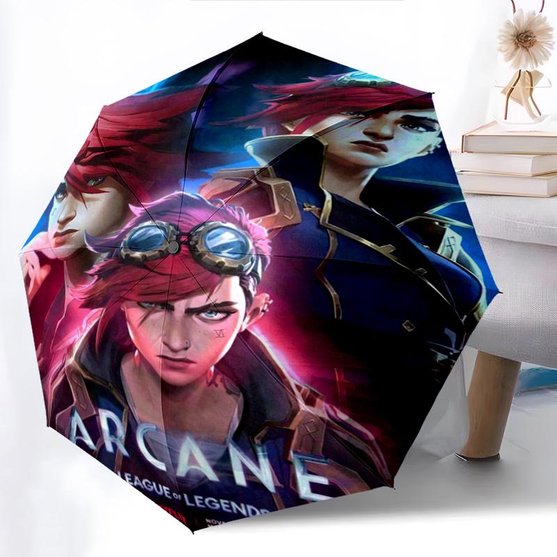 Enigmatic Glow: Mystical Eyes Tendrils Folding Umbrella Travel Durable Gift Printing Travel