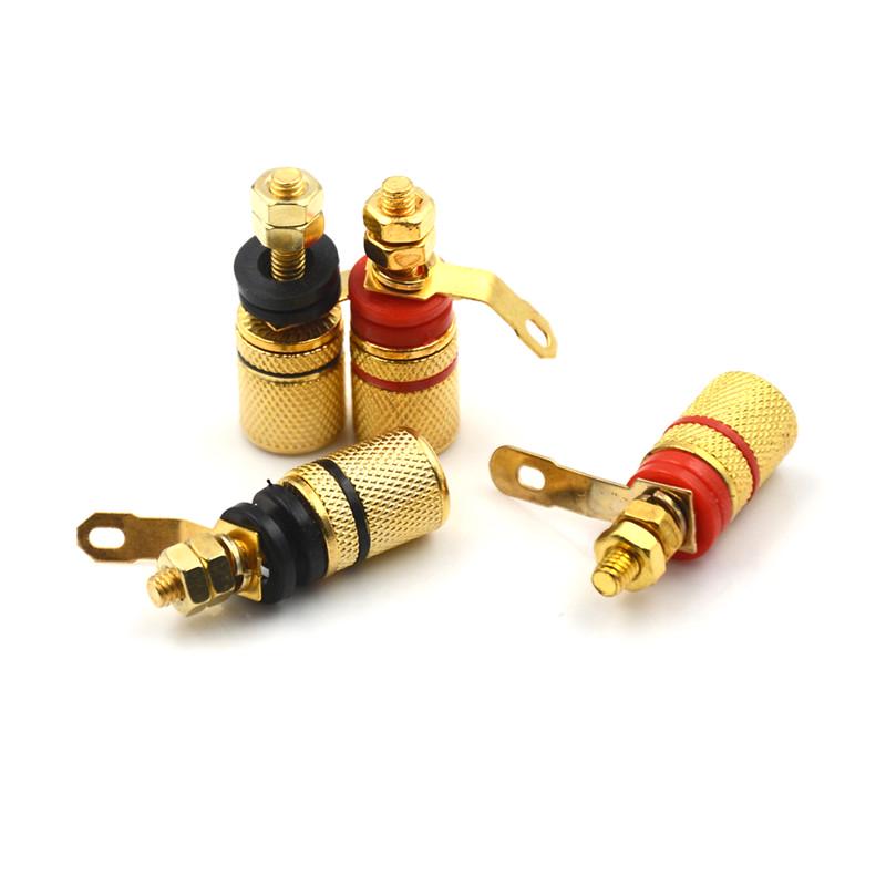 4Pcs/Lot 4Mm Banana Plug Binding Post Loudspeaker Power Socket Terminals