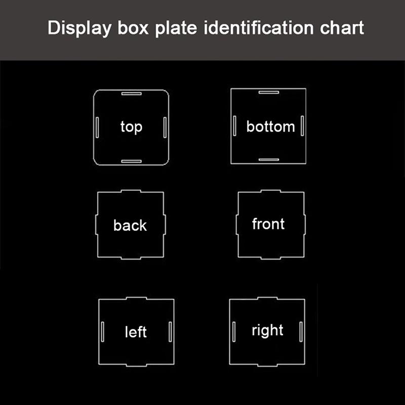 Transparent Storage Box Acrylic Model Display Box Countertop Box Organizer Stand Dustproof Protection Showcase for Action Figures/Toys/Collectibles