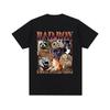 BAD BOY ICH BIN SCHLECHT IN ALLEM Lustiges Waschbär Capybara Nilpferd Meme T-Shirts Herren Damen Sommer Baumwolle Mode Kurzarm T-Shirts