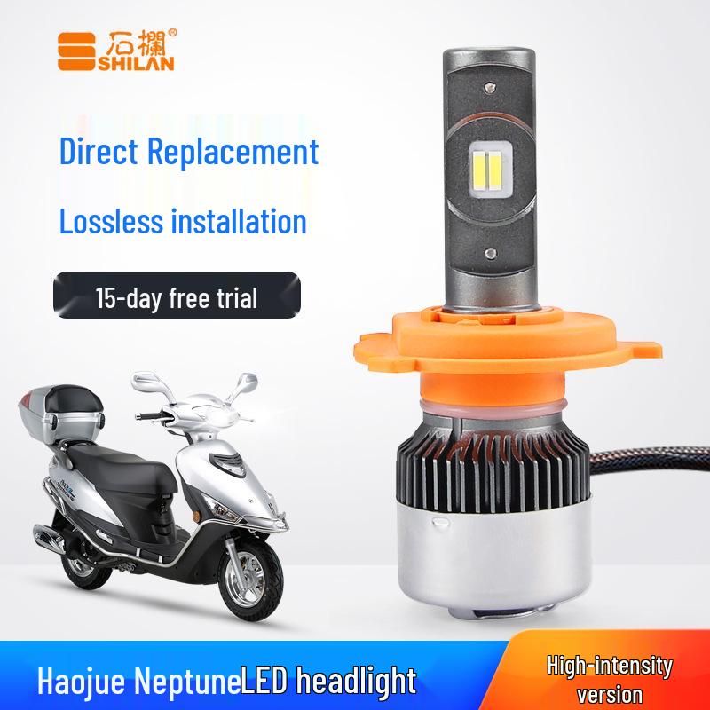 

Модифицированная светодиодная фара Haojue Hongbao Neptune с линзой для 125, 150, Cool Road 155 - лампа H4.