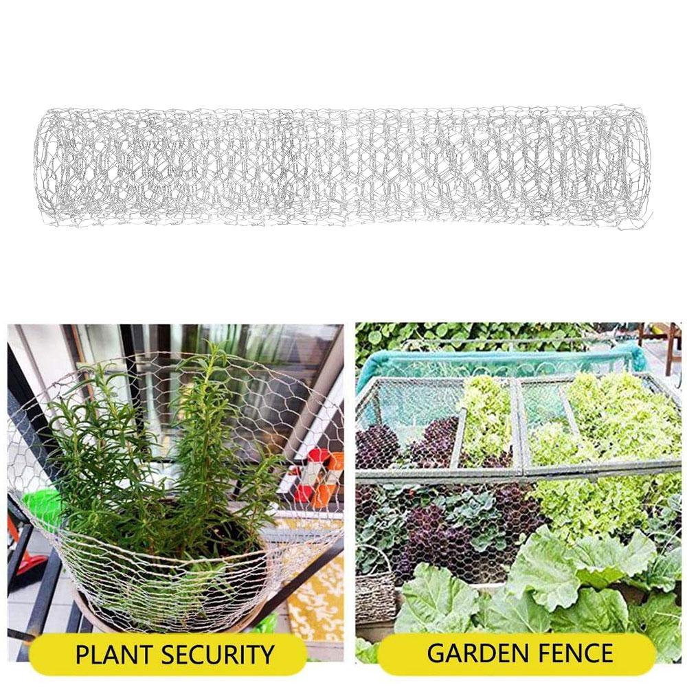 Metal Wire Netting Chicken Rabbit Poultry Fence Netting Crop Protection Net Hexagonal Galvanized Mesh Farm Garden Accessories