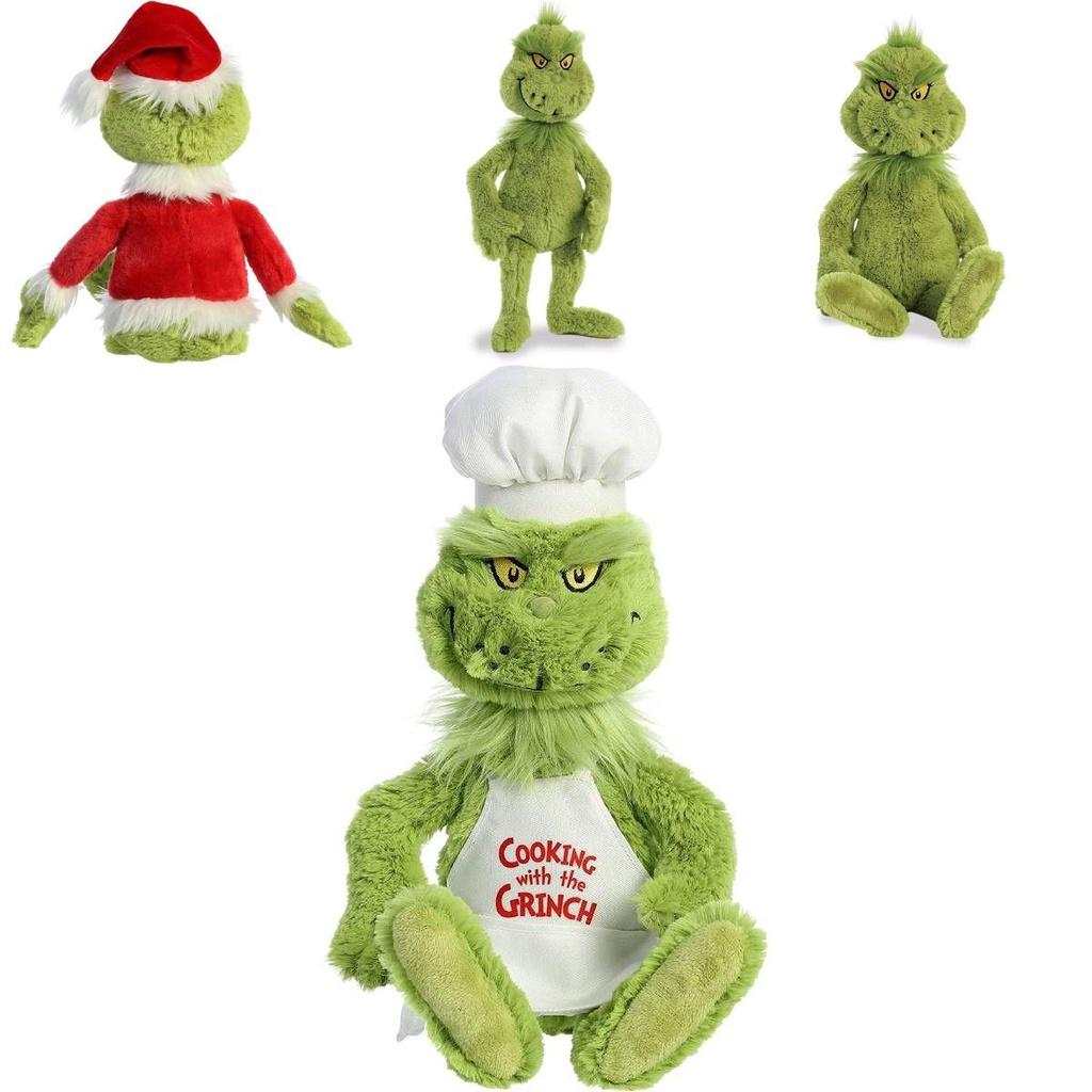 Grinch Crăciun Bucătari Costumează Jucării de Pluș Păpuși Umplute Cadou pentru Copii Moale Drăgălaș