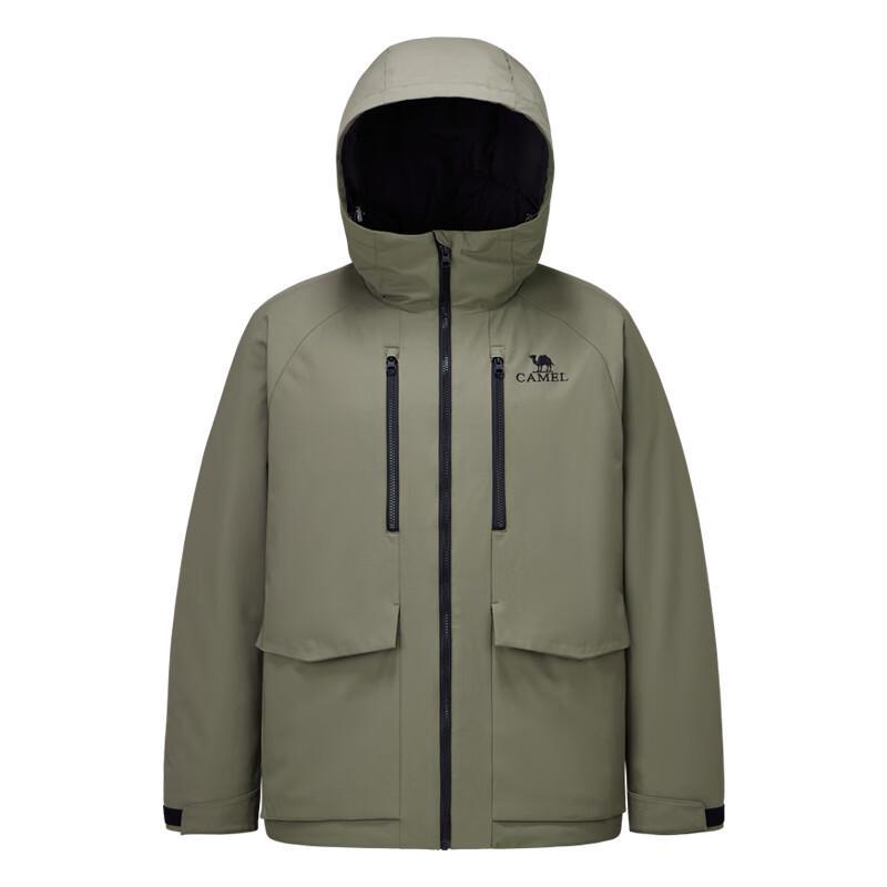 Camel Men's Winter Hooded Waterproof Padded Workwear Jacket M34CAEC735