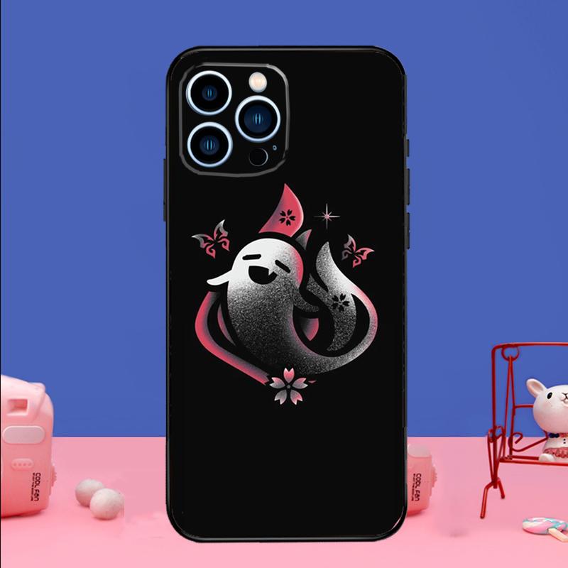 Genshin Impact Hu Tao Ghost Phone Case For iPhone 17 16 14 13 12 11 15 Pro Max Mini 15 16 Plus 16e 17 Air Bumper Cover