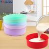 Rund Silikon Kakform 4 6 8 10 Tum Silikonform Bakformar Fondant Silikon Bakform För Bakverk Kakor Vaxkanna Skål