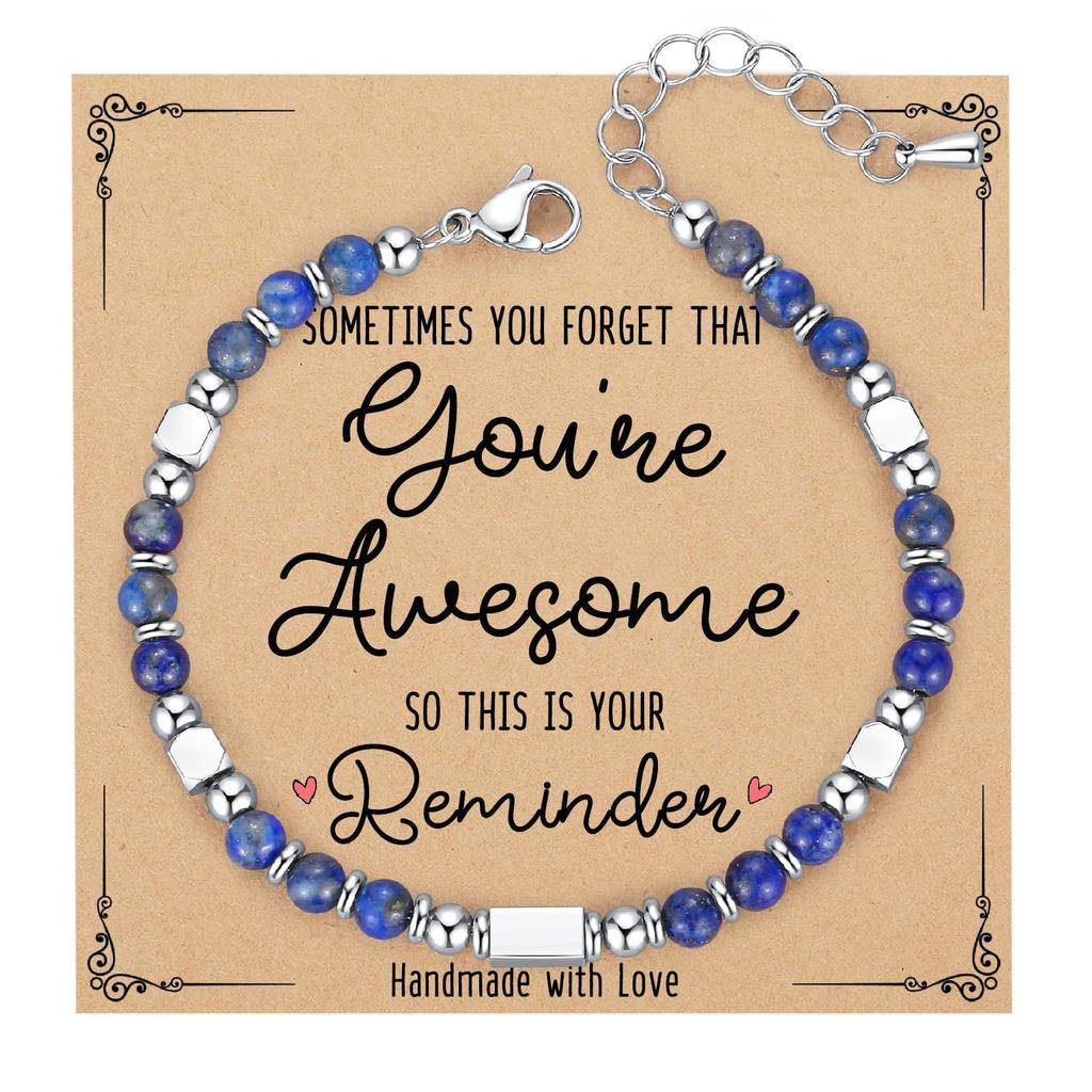 JYL TS Bracelet Letter Heart  Set Stackable Friendship & Personalized Luck