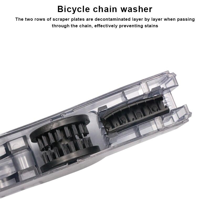Bicycle Chain Cleaner Portable Mountain Road Bike Chain Scrubber Wash Tool Multifunctional Outdoor Cycling Cleaning Accessories