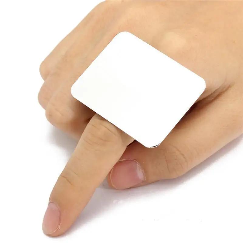 Hot  Nail Art Cosmetics Small Nail Art Palette Makeup Palette Stainless Steel Ring Mini Palette Small Square