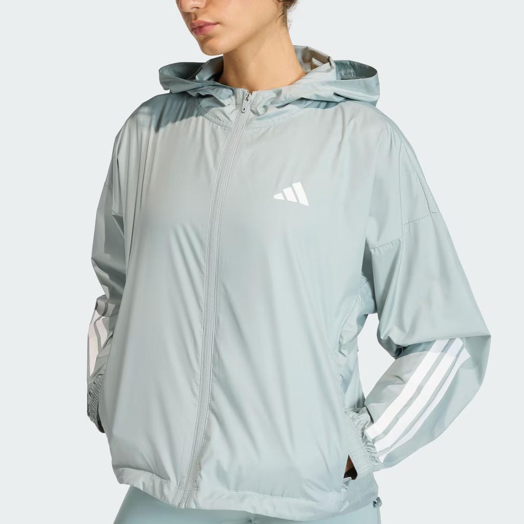 Adidas Hyperglam Windbreaker Water-Resistant Sports Fitness Hooded Long Sleeve Jacket Women jackets KC7654