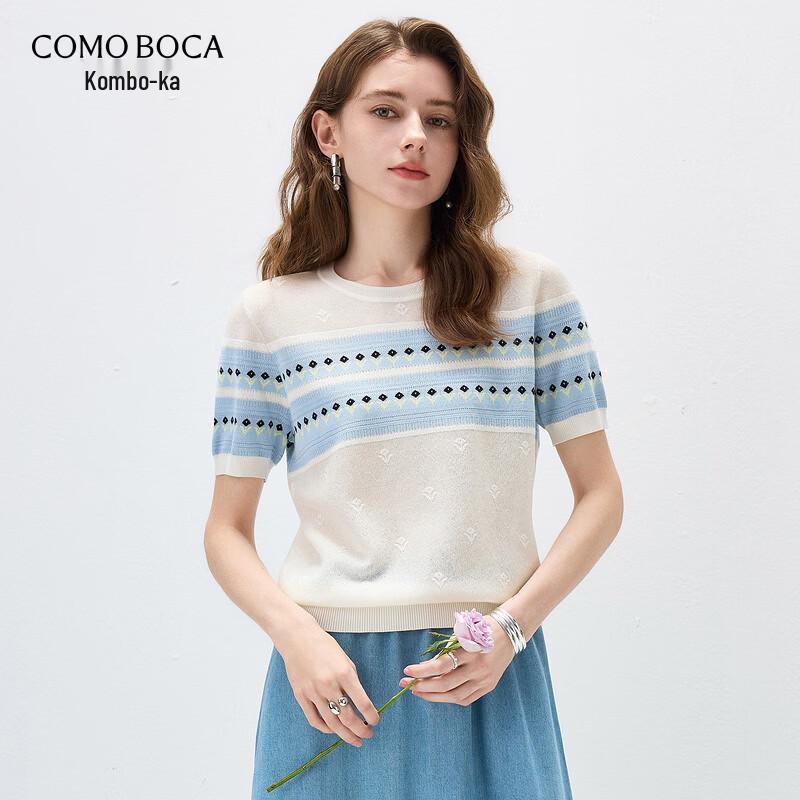 

Kemengboka 2026 Women s Short Sleeve Knitted T-Shirt L