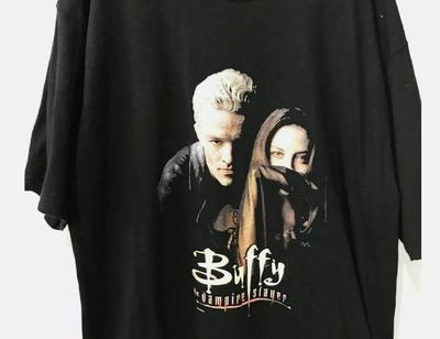 Buffy – Im Bann der Dämonen Vintage Jubiläums-T-Shirt Klassisches Schwarz S5XL
