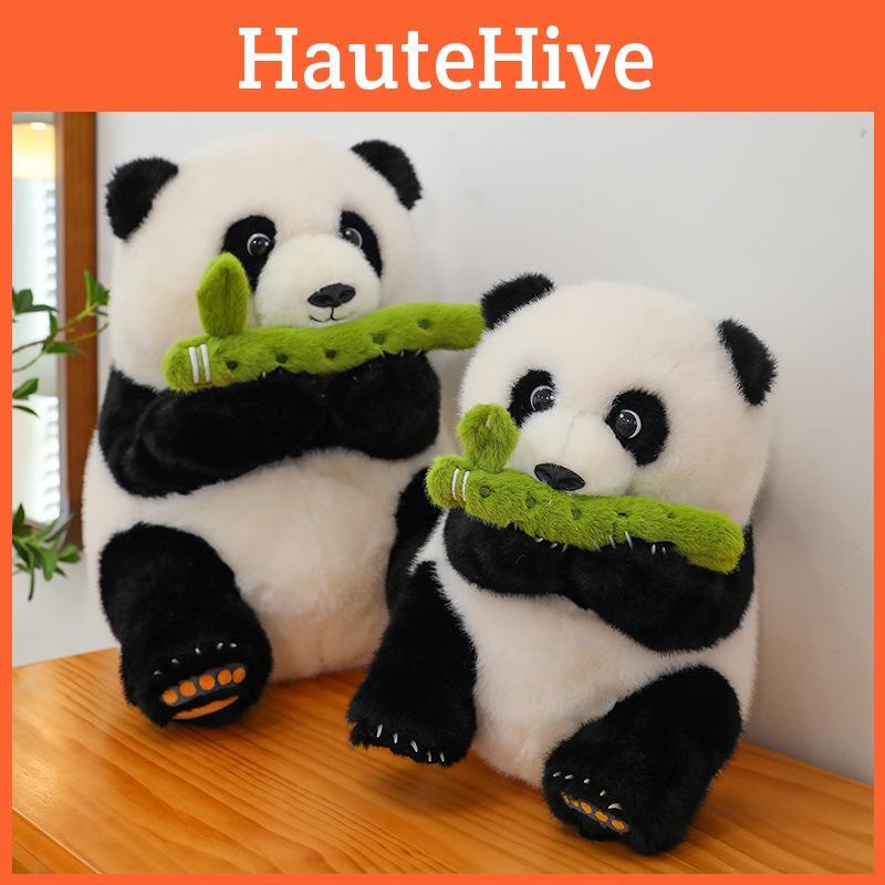 Bamboo Panda Flute Plush Toys Cute Cartoon Childrens Sleep With Gifts Dolls