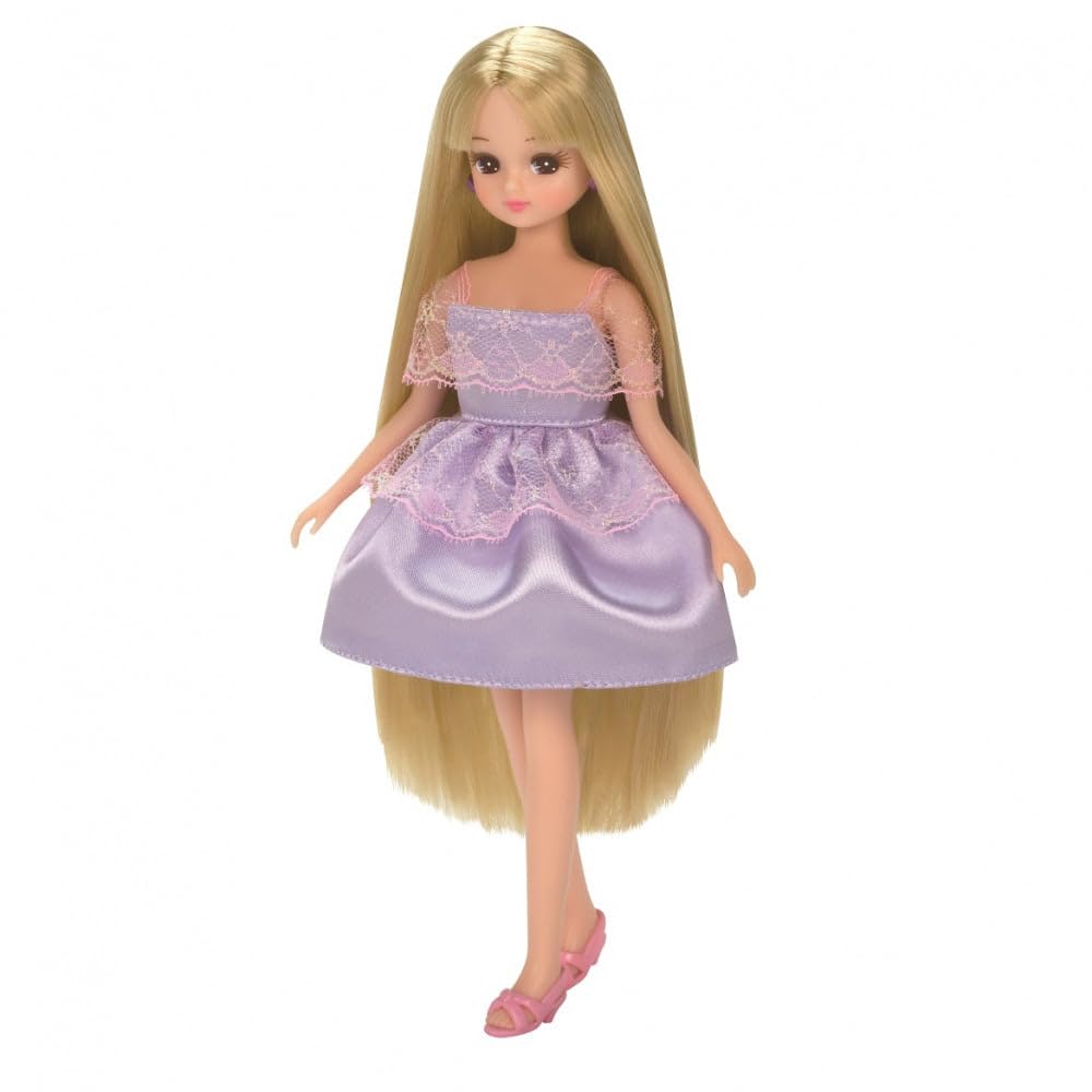 

Takara Tomy Doll Long Hair Fashion Set Toy for Pretend Play 3 and Licca-chan LD-12 - Dress-up (Ages up) фиолетовый