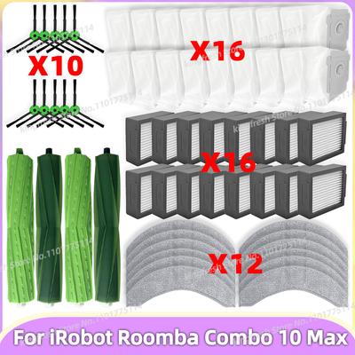 Fit For iRobot Roomba Combo 10 Max, iRobot Roomba COMBO J7+ / J9+ Vacuum Parts Main Roller Side Brush Filter Mop Pads Dust Bag