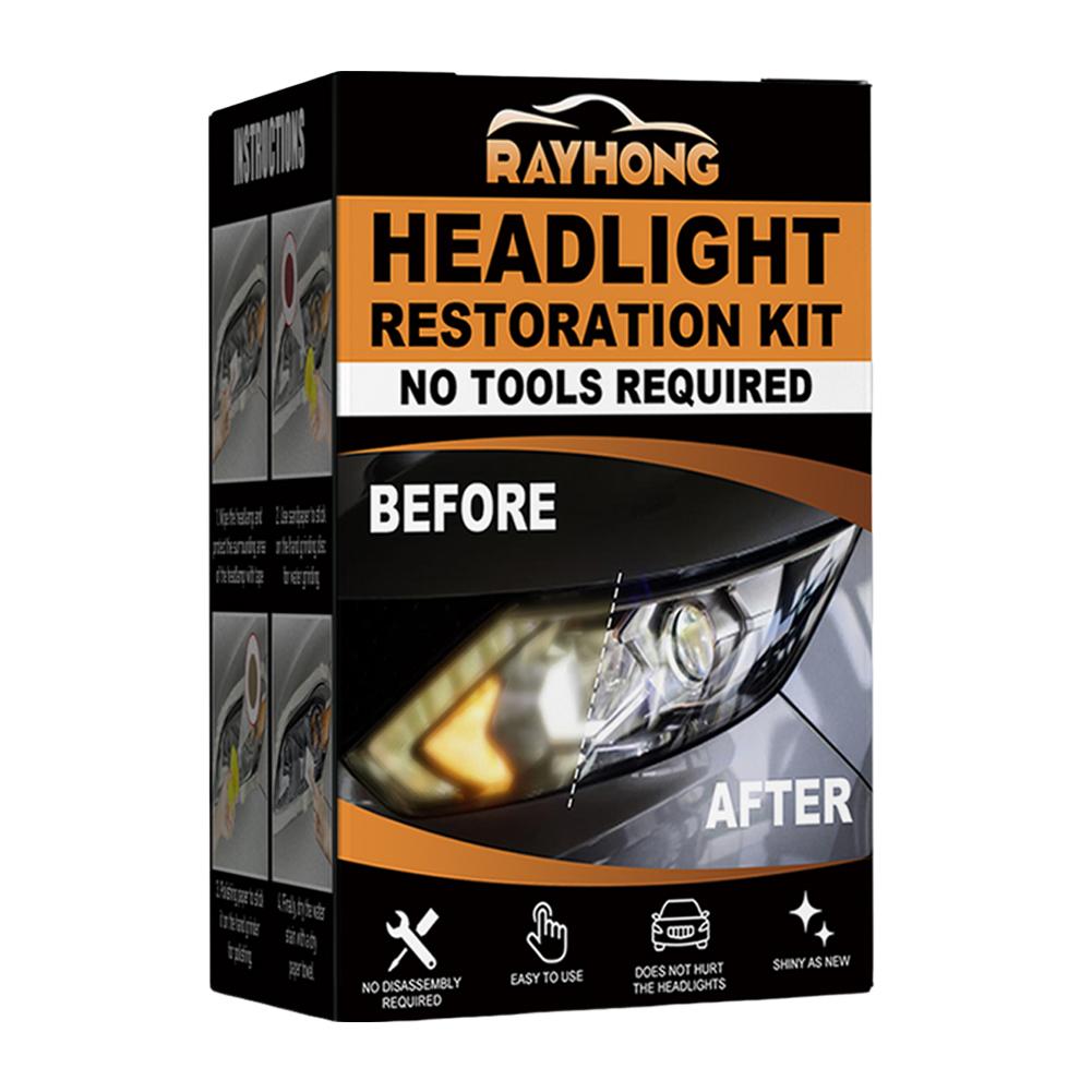

Car Headlight Restoration Set Headlight Cleaner Restorer Kit Headlamp Cover Scratch Remover for Car Taillight Headlight